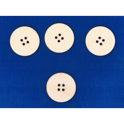 SKLEJKA #3mm Guzik 6cm / Cena 1szt ( nr.10  węższy  rozstaw otworów ) , krawieckie, szycie